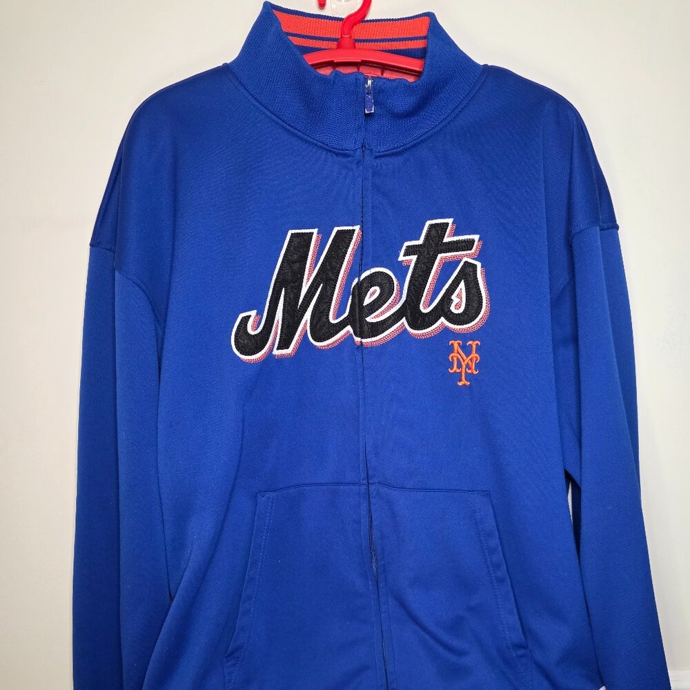 Stitches Men's New York Mets Full Zip Embroidered Jacket Size 2XL